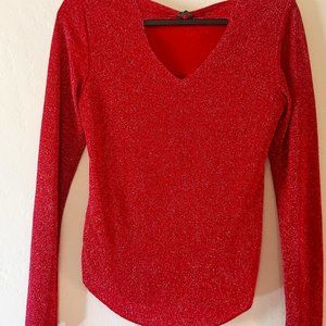1980s Sparkle Star Trek "Red Shirt "+neck …